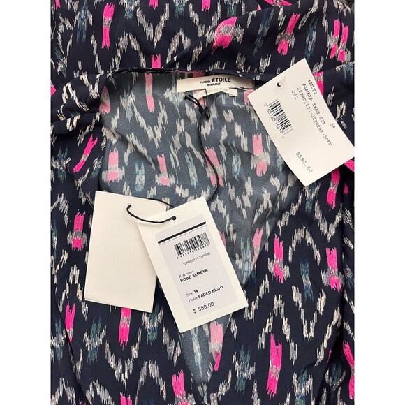 NWT Isabel Marant Étoile Almeya Printed Midi Dress - Size 34 FR - Picture 7 of 7